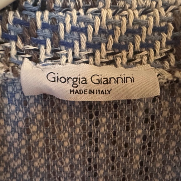 Blue Tweed Jacket and Skirt Set Size Medium - Picture 2 of 6